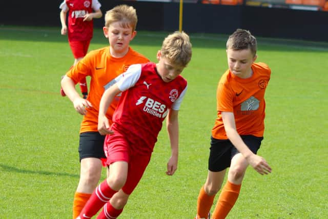 Lytham St Annes YMCA Blacks' U10s played Fleetwood Town Junior Blues Picture: Karen Tebbutt