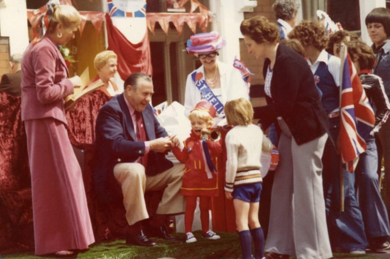 Stan Mortensen joins The Queen's Silver Jubilee celebrations in St Heliers Road, Blackpool in 1977. Submitted by readers Marion and Gerard Kelly.