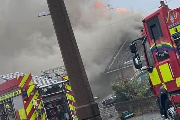 A man in his 50s sadly died at the scene of the house fire in Gorse Avenue, Cleveleys on Saturday, July 30.Pic credit: Nicholas Collins