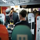 Burton Snowboards showcasing their latest gear - with visitors invited to try out the newest equipment.