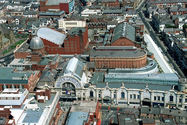 Our photographer Rob Lock took this scene of the Winter Gardens from the top of the tower