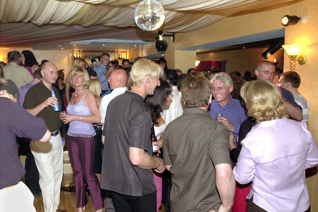 A scene from the club in 2001