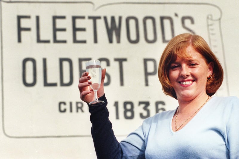 Maria Benson who was landlady of the New Victoria Pub in Fleetwood, 1999