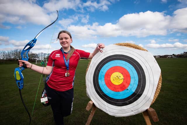 Lytham archer Evie Finnegan had double medal success at the Archery GB National Indoor Championships Picture: Daniel Martino