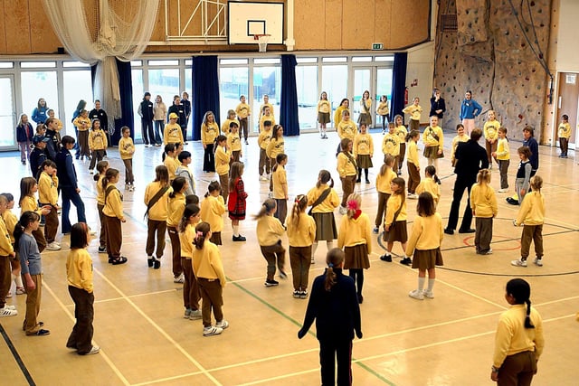 Lancashire West Guides and Brownies "Music Explosion"  at Kirkham Grammar School