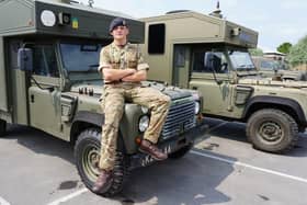 Private Michael Bunning, 19, a soldier based in Preston saved the lives of two teenagers pulled out of the sea in Blackpool this week.