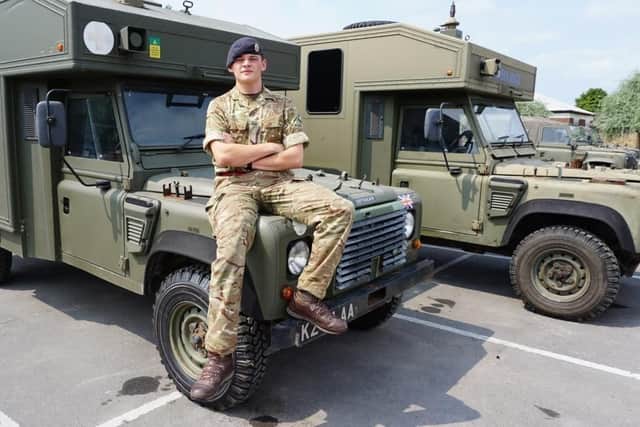 Private Michael Bunning, 19, a soldier based in Preston saved the lives of two teenagers pulled out of the sea in Blackpool this week.