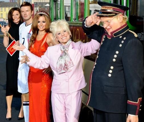 Waxworks of stars, including the late Barbara Windsor and David Beckham arrive at Madame Tussauds