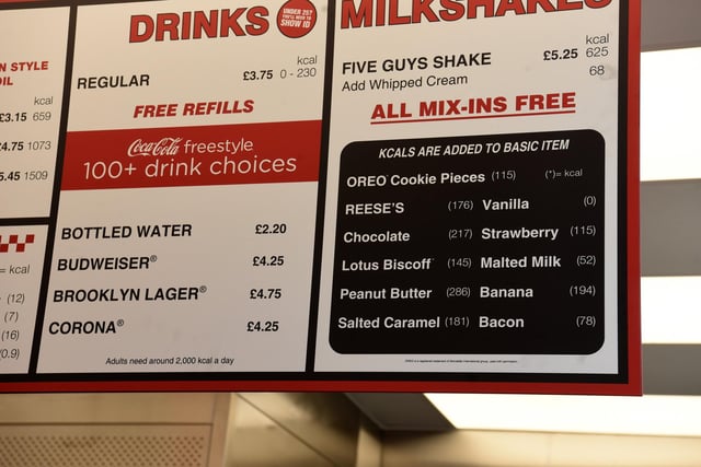 Diners can choose from more than 250,00 burger combinations and 1,000 possible ways to customise a milkshake.