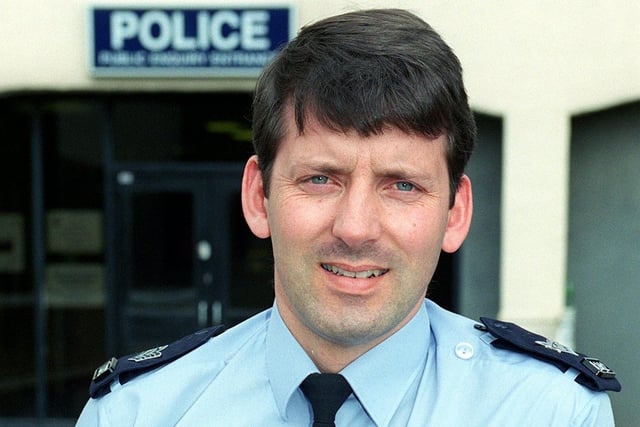 Sgt David Olds at Blackpool Police Station in 1998