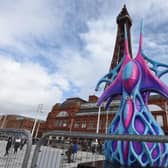A weird structure has appeared in Blackpool