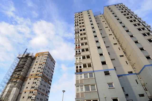 Flats were pulled down on the Queens Park estate in Layton in 2016
