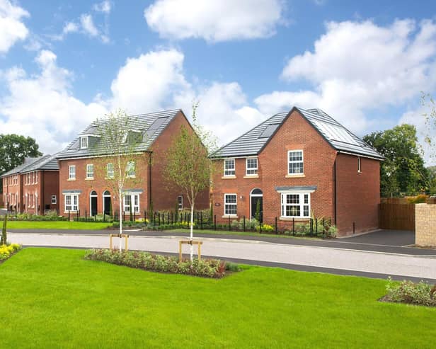 DWNW - 001 DWNW_CalderRise_Preston_Holden_Kennett_4bed - A street scene at DWH's Calder Rise development in Cottam