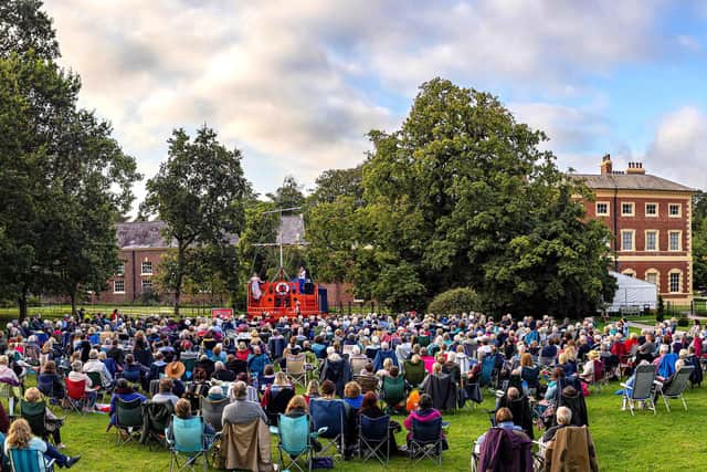 A bumper audience for a previous production in the grounds of Lytham Hall
