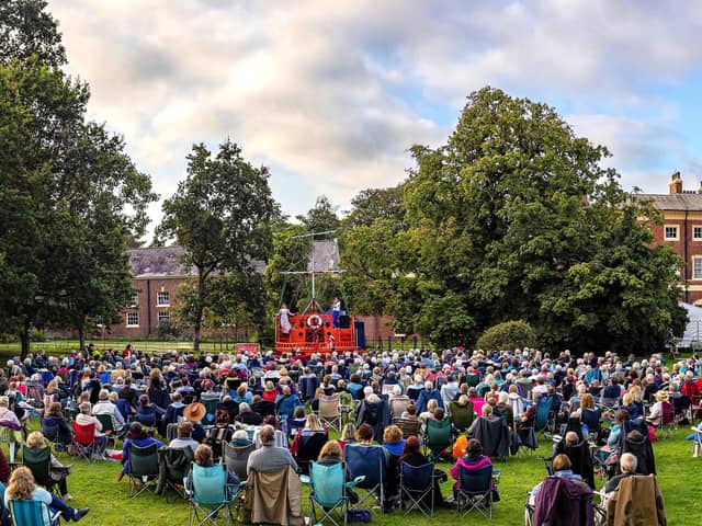 A bumper audience for a previous production in the grounds of Lytham Hall