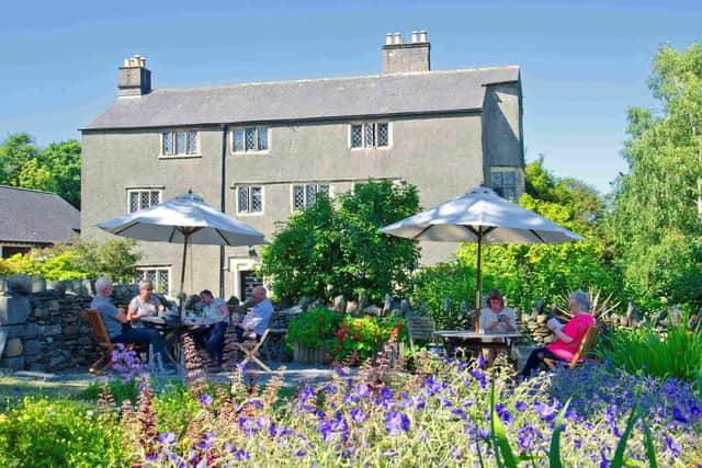 Picnic in the gardens at Swarthmoor Hall