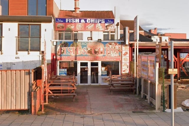 Traditional Fish & Chips  | 427 Promenade, Blackpool  | 5 star  | Last inspection on March 24, 2022