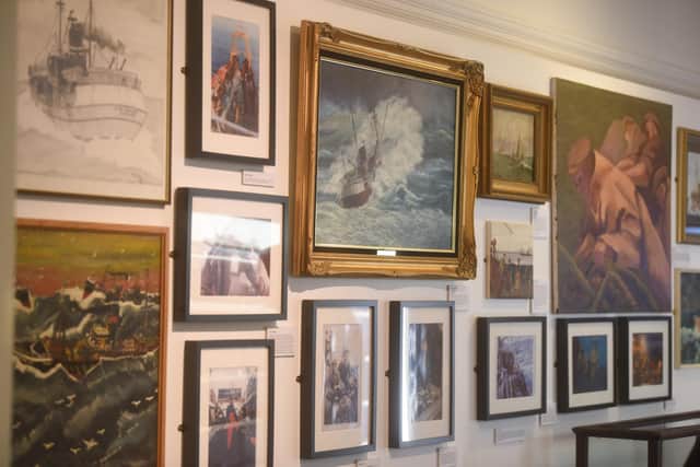 An incredible display of art works at Fleetwood Museum help tell the story of Fleetwood's remarkable fishing industry