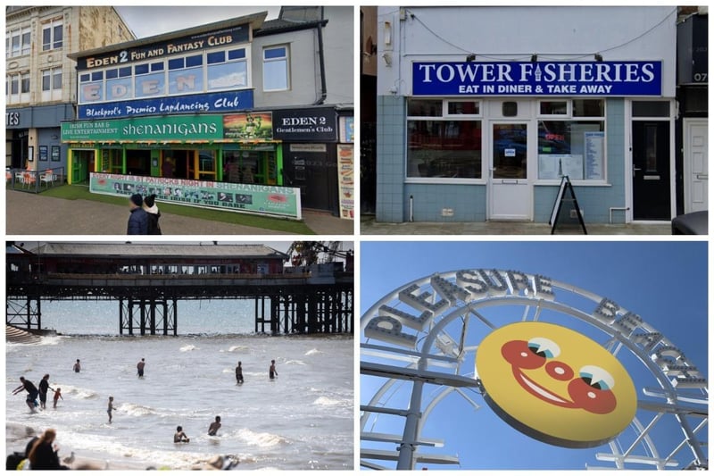 Tower Fisheries, Shenanigan's, paddling in the sea and the Pleasure Beach...