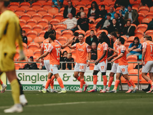 Blackpool took on Peterborough United at Bloomfield Road.