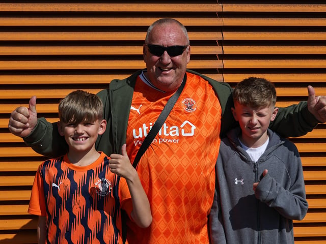 Seasiders supporters showed their support in the sun for Richard Keogh's side.