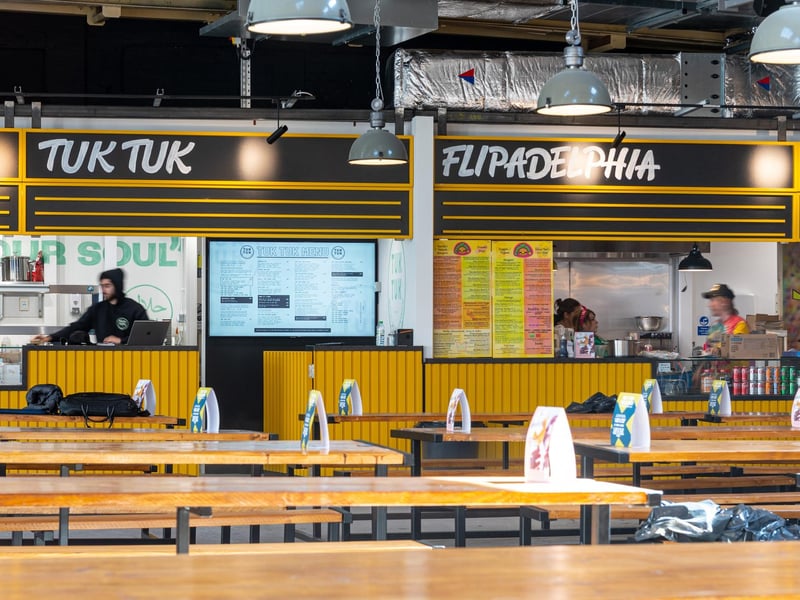 Interior of the refurbished Abingdon Street Market in Blackpool