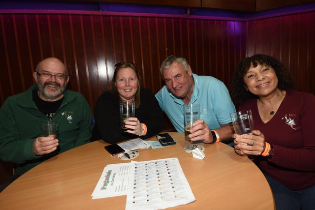 Friends enjoying the atmosphere at this year's festival.