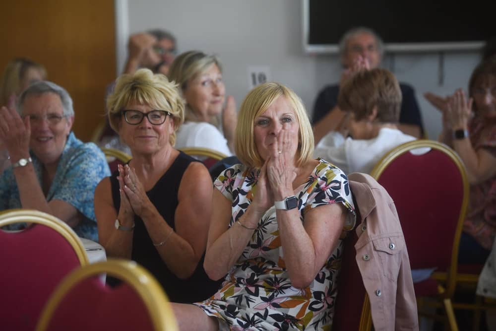 Rev Richard Coles had the audience at the literary lunch in rapt attention.