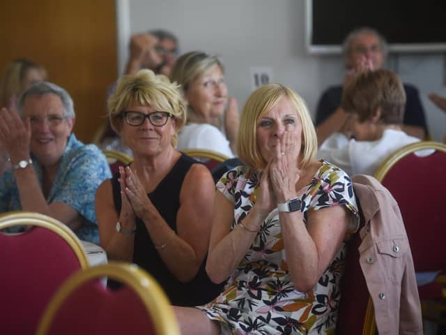 Rev Richard Coles had the audience at the literary lunch in rapt attention.