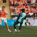 Blackpool took on Wycombe Wanderers at Bloomfield Road.