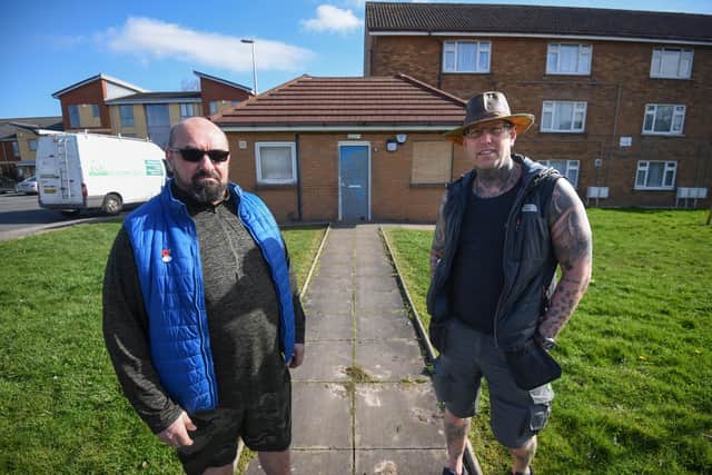 Business partners Chris O'Neill and Scott Brade want to turn the property on the junction of Furness Avenue and Gateside Drive into an community hub