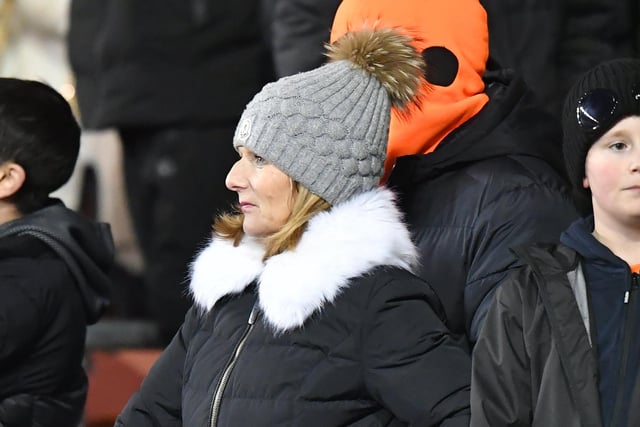 Seasiders supporters braved the cold on Wednesday night for the FA Cup replay against Nottingham Forest.