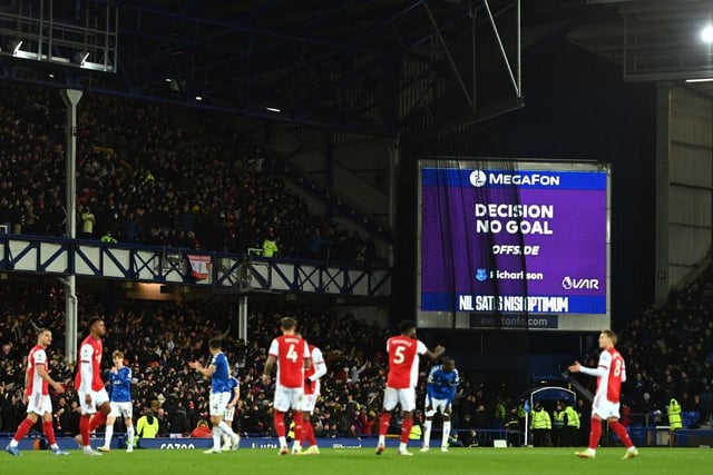 Everton have struggled on the pitch this season, however, they cannot blame their recent form on VAR decisions with the Toffee’s not having a decision overturned against them since early December where Richarlison saw two goals disallowed in their victory over Arsenal.