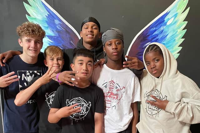 Blackpool's Skool Of Street are competing in the World Street Dance Championships at the Winter Gardens. Left to Right: Ethan Early, 15, Charlie Ratcliffe, 13, Eli Diamante, 14, Michael Omoruyi, 14, Dylan Dennis, 15,, Leon Dennis, 11.