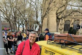 Karen Wright popped into town to see all the classic cars and bikes that were on display in the bull ring and all the streets around the cathedral on May 1 bank holiday