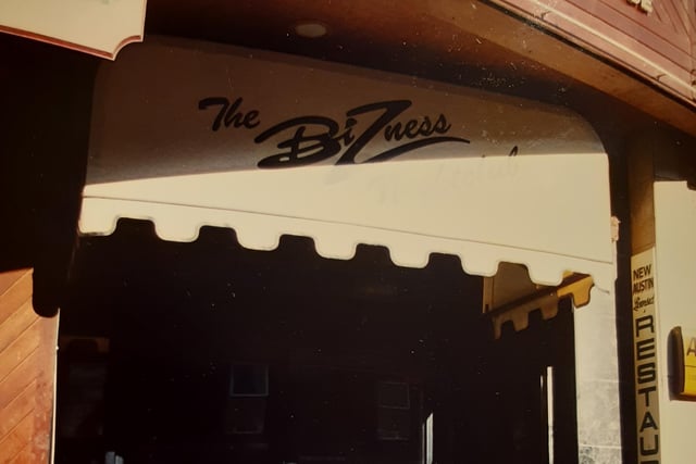 The Bizness entrance - can you remember it?