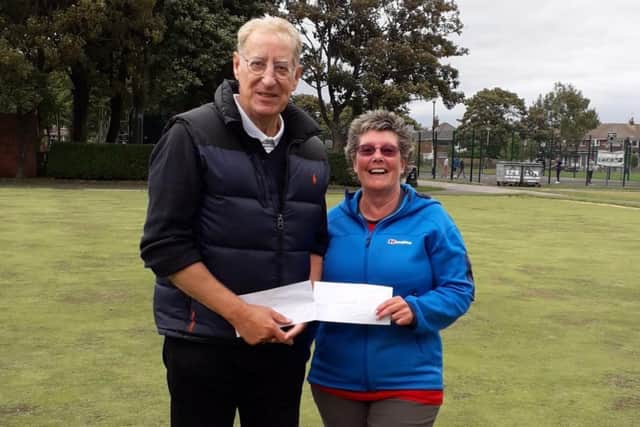 Air Ambulance Mixed Pairs winners Steve Hargreaves and Netty Croft