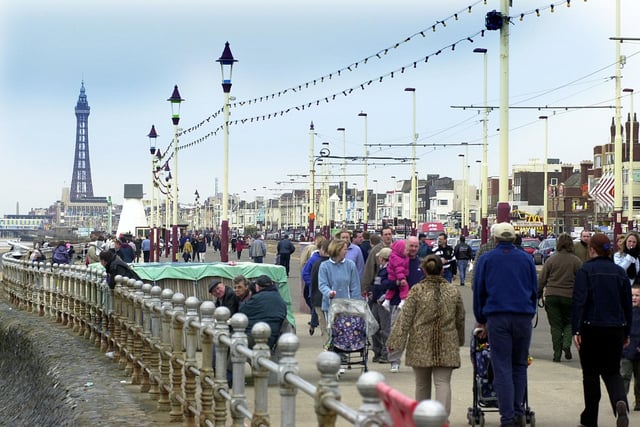 The foot and mouth crisis didn't seem to affect Blackpool when this photo was taken at Easter in 2001