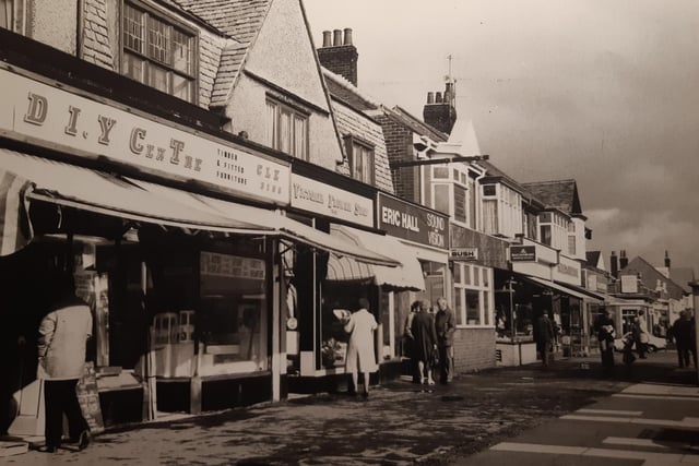Victoria Road in 1975 - DIY Centre, Victoria Flower Shop and Eric Hall Sound and Vision