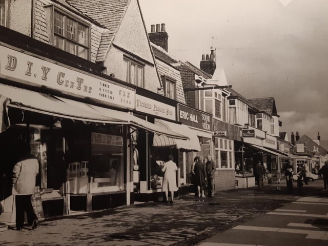 Victoria Road in 1975 - DIY Centre, Victoria Flower Shop and Eric Hall Sound and Vision