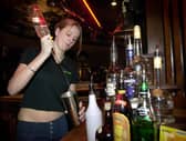 Trainee Manager at Brannigans in Blackpool Stacey Tweedale mixes a cocktail