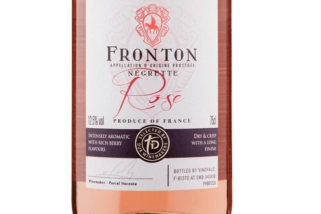 Taste the Difference Fronton Negrette Rosé  was £7, now £6.50 at Sainsbury.
But there's a special deal in store (until Monday May 2) ...  Buy six  or more and save 25%’ on selected still and sparkling wines.
This French rosé would then be an equivalent of £4.88.