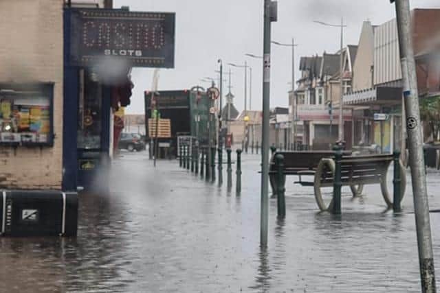Victoria Road West in Cleveleys this morning (Monday, June 27). Pic credit: Steve Simey
