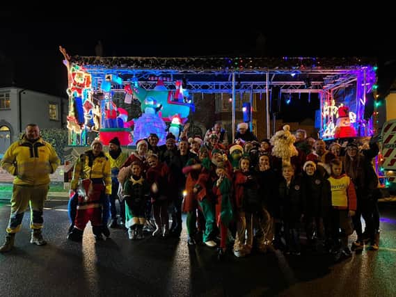 What a great turnout as Santa came to Bispham in an event which raises money for Brian House.