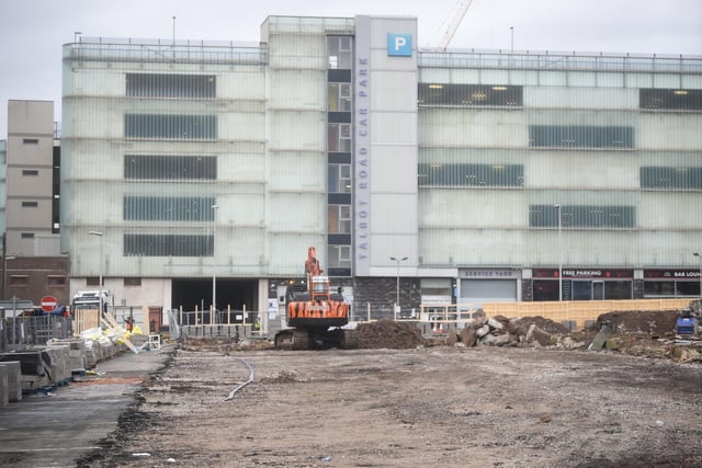 Work continues at the King Street site in Blackpool where the new Civil Service office will be situated.