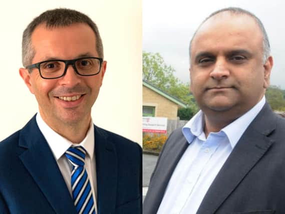 County Cllrs Aidy Riggott, cabinet member for economic development and growth, and Azhar Ali, Labour opposition group leader