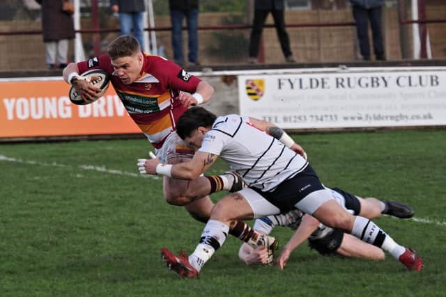 Fylde on the attack against Hoppers (photo: Chris Farrow)