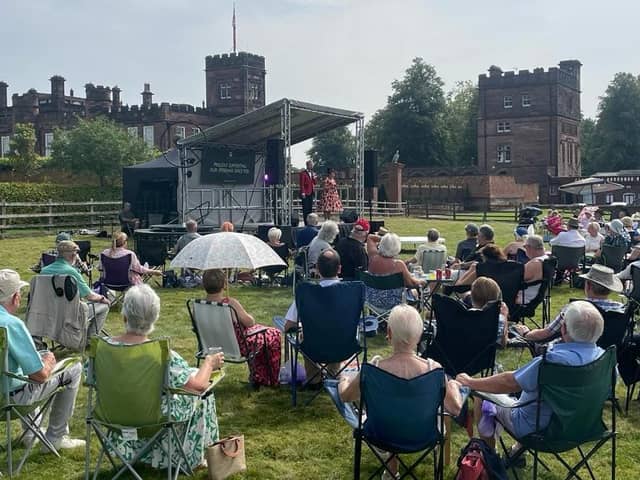 Blackpool FC Community Trust's Armed Forces programme veterans attended the The Not Forgotten Association Summer Garden Party Drive In at Knowsley Hall Picture: Blackpool FC Community Trust