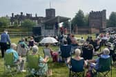 Blackpool FC Community Trust's Armed Forces programme veterans attended the The Not Forgotten Association Summer Garden Party Drive In at Knowsley Hall Picture: Blackpool FC Community Trust