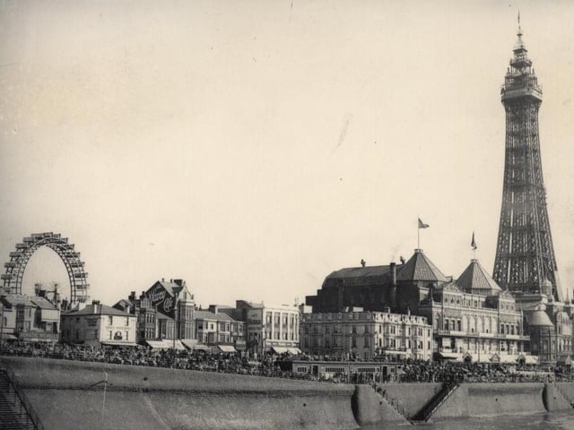 Our beloved Blackpool Tower overlooking the whole town in its very early days. The Big Wheel is there too